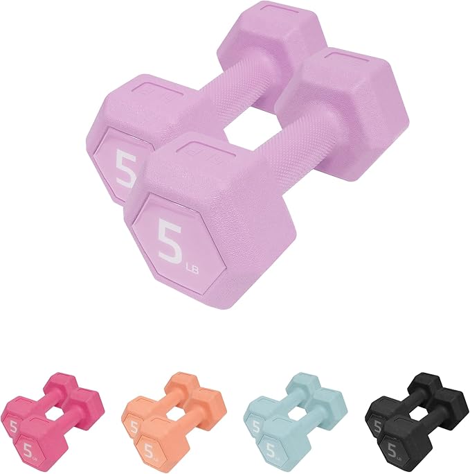 Dumbbell Sets - 5/10/15/20/25/36 lb Dumbbells Pair Hand Weights Set of 2 - Easy Grip - Arm Weights for Men and Women, Home Gym Exercise Equipment for Workouts Fitness Strength Training