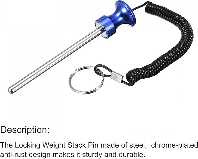 uxcell Weight Stack Pin with Pull Rope Magnetic Strength Training Equipment