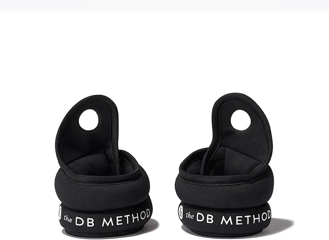 The DB Method Dreamlets, Wrist and Ankle Weights, Home Gym Workout Equipment, Intensify Workouts, Fitness, For Yoga, Pilates, Walking, Adjustable Non Slip Design, Wearable 2 lbs Weight Set of 2