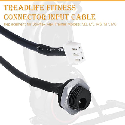 Elliptical Input Cable for Bowflex Max Trainer M5 M3 M6 M7 M8 replacement Power Cord Plug