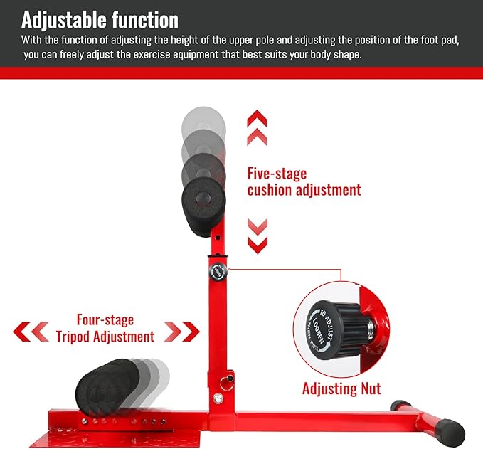 INNOLIFE Sissy Squat Machine Adjustable Height