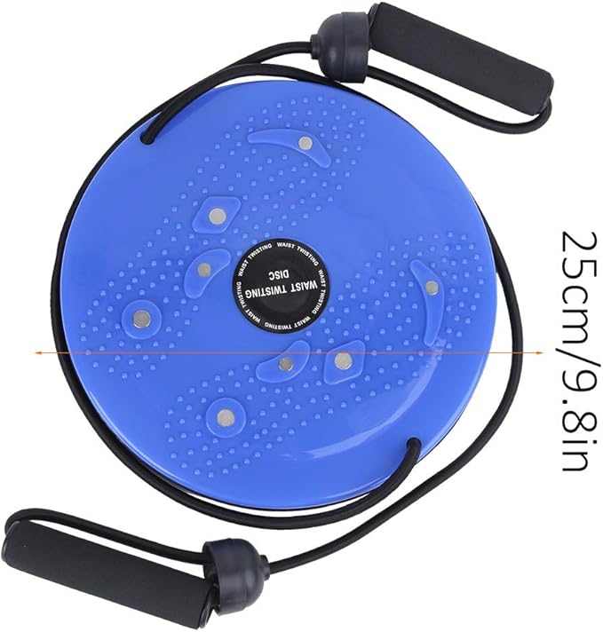 Ultimate Magnetic Waist Twisting Disc with Resistance Band - Full Body Toning Workout Gym Board | Burn Calories, Shape Your Body, Improve Posture | Perfect for Yoga, Pilates, and Dance