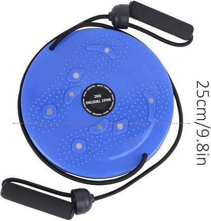 Ultimate Magnetic Waist Twisting Disc with Resistance Band - Full Body Toning Workout Gym Board | Burn Calories, Shape Your Body, Improve Posture | Perfect for Yoga, Pilates, and Dance