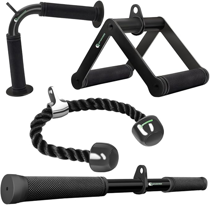 Cable Machine Attachment Set LAT Pulldown Attachments Weight Machine Accessories for Home Gym