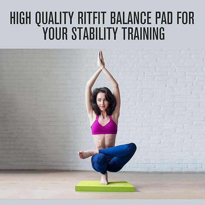 RitFit Balance Foam Pad - 2 inch TPE Non-Slip Mat for Fitness & Balance Exercises,Yoga, Physical Therapy, Knee Cushion with Multi Colors