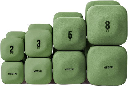 SafeGrip Dumbbells with Anti-Slip, Thick Handles and Flat, Sturdy Sides for Secure Workouts at Home, for Weightlifting, and Personal Training