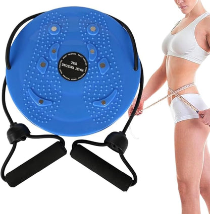 Waist Whisper Disc with Stretch Massager, Waist Whisper Exerciser with Pull Rope, Exercise abdominal exerciser - Home Body Shaping