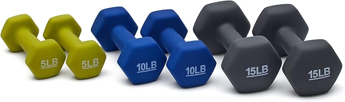 Amazon Basics Neoprene Dumbbell Hand Weights