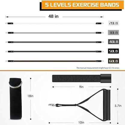 VEICK Resistance Bands, Exercise Bands, Workout Bands, Resistance Bands for Working Out with Handles for Men and Women, Exercising Bands for Fitness Weights Work Out at Home