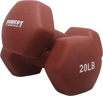 HEX Neoprene Dumbbell |Coated Colorful Hand Weights in Pair