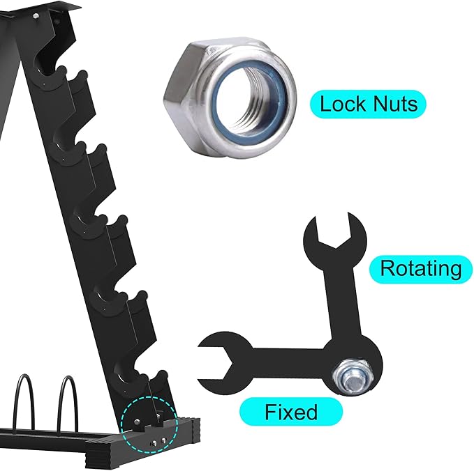 Elevens Weight Rack A-Frame Dumbbell Rack Stand 800 Pounds