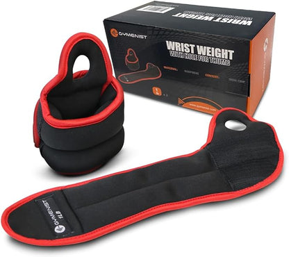 Pair of Wrist Weights With Hole for Thumb, Great for Running & All Kind of Cardio Exercises