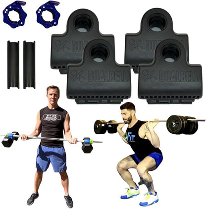 Dumbbell Barbell Converter - 1" Standard Bars, Up to 100lb Capacity - Dumbbell Converter Home Gym Equipment, Versatile Weight Lifting Set, Suitable for Men and Women