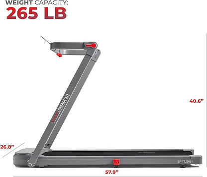 SUNNY HEALTH & FITNESS Dual Walking Running Treadmill with Advanced Brushless Tech & Exclusive SunnyFit App Enhanced Bluetooth Connectivity