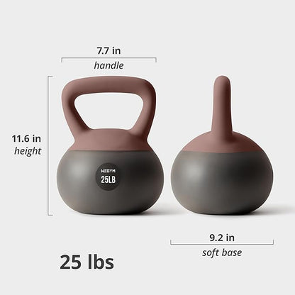 Soft Kettlebells with Cushioned Impact-Resistant Base and Anti-Slip, Wide-Grip Handle for Home Workouts, Weightlifting, and Personal Training