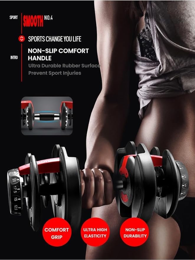 Adjustable Dumbbells to Transform Your Workout 5-in-1 Weights