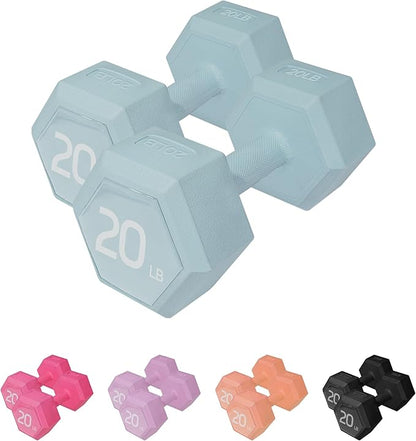 Dumbbell Sets - 5/10/15/20/25/36 lb Dumbbells Pair Hand Weights Set of 2 - Easy Grip - Arm Weights for Men and Women, Home Gym Exercise Equipment for Workouts Fitness Strength Training