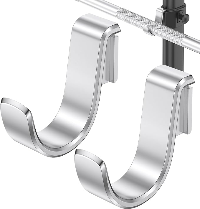 Adjustable Barbell Hooks for Speediance, Aluminum Accessories for Bars - Barbell Holder, Set of 2