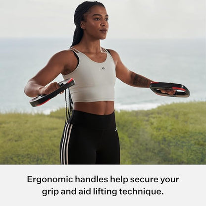 Les Mills™ Dual Purpose 2.2 lbs Ergonomic Free Weights for at Home Workout Equipment, Workout Weights Plates, Hand Weights for Total Body Workouts