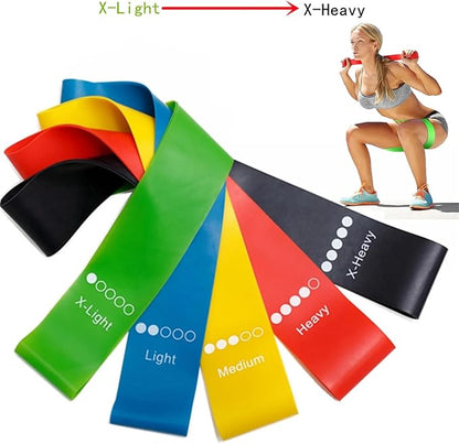 5 Resistance Exercise Bands for Working Out, Dual Sided Gliding Discs for Fitness