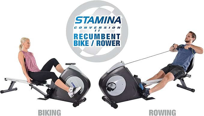 Stamina Conversion II Recumbent Exercise Bike/Rower