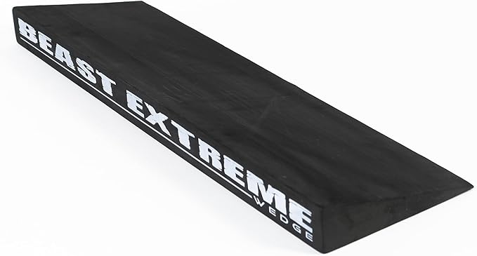 Beast Extreme Wedge Block - Wider Calf Stretcher Slant Board for Extra Stability - Heel Elevated Wedges for Weightlifting, Physical Therapy - Incline Board for Calf Stretching, Strength, Mobility