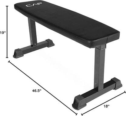 CAP Barbell Flat Weight Bench Color Series