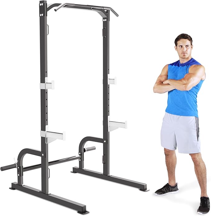 Marcy Olympic Cage Home Gym System – Multifunction Squat Rack, Customizable Training Station SM-8117