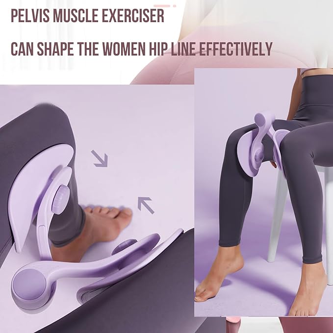 Thigh Master Exerciser,Hip Trainer Kegel Home Fitness Equipment,Pelvic Floor Trainer,Postpartum Rehabilitation,Upgrade Resistance Leg Exercise Workout Equipment for Women Home Gym Equipment