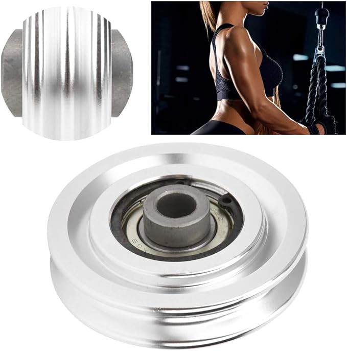 Aluminium Alloy Pulley Strength Training Exercise Hardware Fitness Equ Made of Highquality Aluminum Alloy Ipment Accessories Pulley Wheel Fitness 70mm Gym 226917