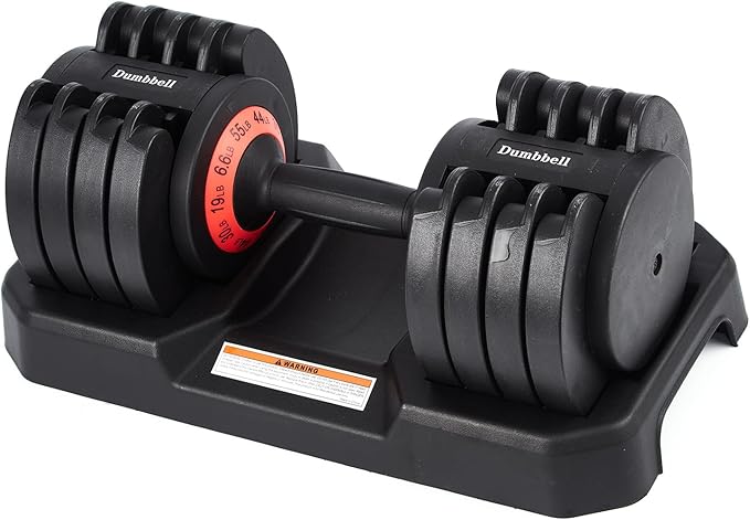 Adjustable Dumbbell Set 25/55LB Dumbbell Weights, Free Weights Dumbbell with Anti-Slip Handle, Suitable for Home Gym Full Body Workout Fitness