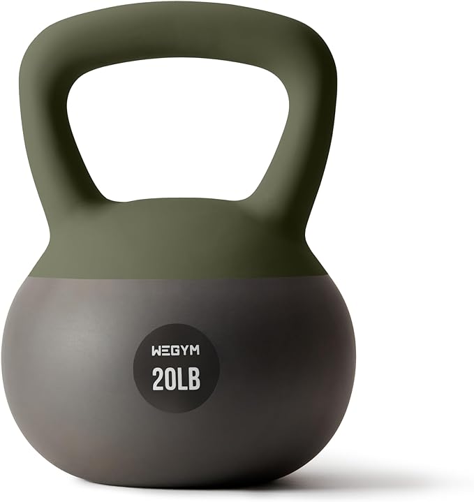 Soft Kettlebells with Cushioned Impact-Resistant Base and Anti-Slip, Wide-Grip Handle for Home Workouts, Weightlifting, and Personal Training