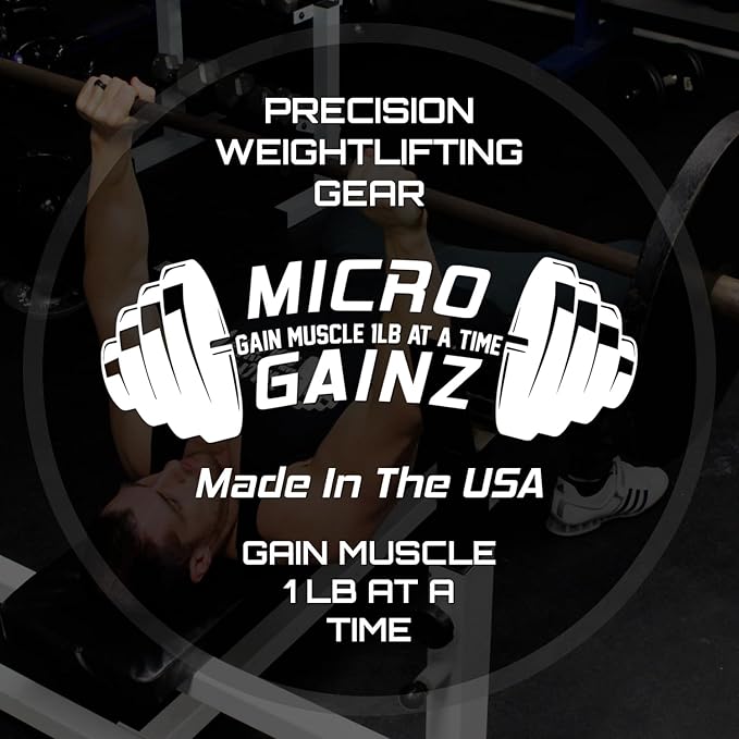 Micro Gainz Dumbbell Fractional 1.25lb Weight Plate 4 Piece