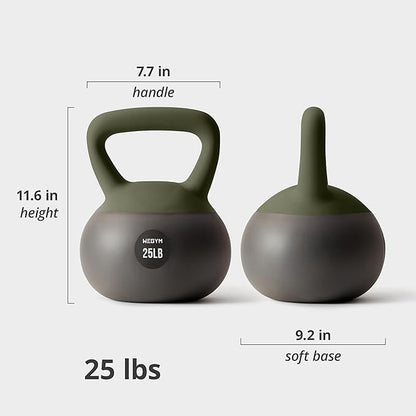 Soft Kettlebells with Cushioned Impact-Resistant Base and Anti-Slip, Wide-Grip Handle for Home Workouts, Weightlifting, and Personal Training