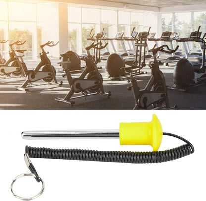 VBESTLIFE Stainless Steel Weight Stack, Belt Magnetic Weight Stack Pin Stack Training Fitness Accessories (Yellow 10 * 105)