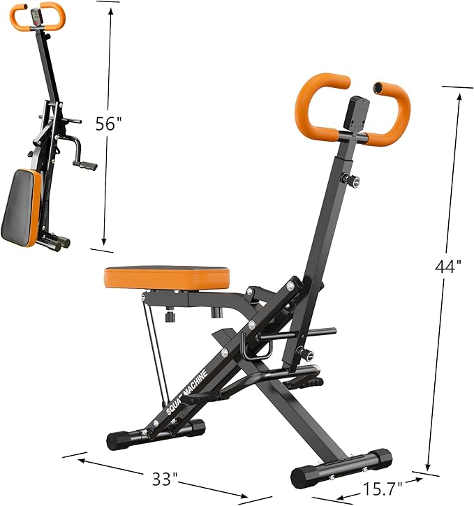 SogesPower Squat Machine for Home Gym 330lbs