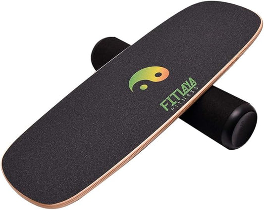 Fitlaya Fitness Balance Board Trainer Wooden Training Equipment for Fitness Workout, Hockey‎, Skateboarding, Surfing and Snowboarding