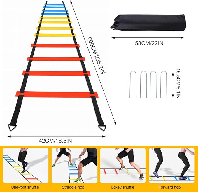 Football Speed Agility Training Set Agility Ladder 12