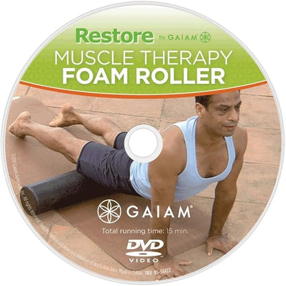 Gaiam Restore 12-Inch Textured Foam Roller w/ DVD