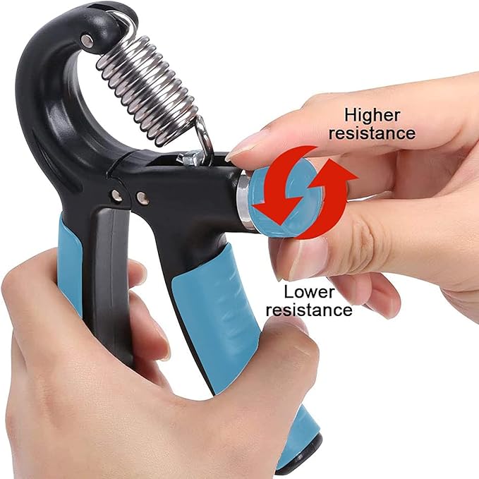 Grip Strength Trainer Forearm Strengthener Adjustable Gripper Hand Exercises 11-132 Lbs Hand Strengthening Devices For Gym Home And Workout Daily Portable Fitness Tool