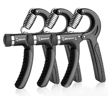 Hand Grip Strengthener,Grip Strength Trainer,22-132 Lbs Adjustable Resistance Forearm Exerciser Workout for Rehabilitation Athletes Climbers Musicians