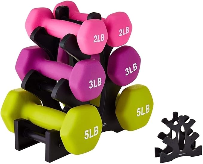 Dumbbell Rack Triangular Dumbbell Rack Stand 3 Tier Weight Hoder 23x22.5x8.5cm for Home Gym Exercise