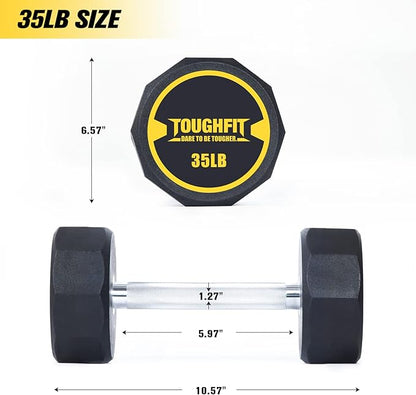 5-520LBS Dumbbell Sets With Optional Rack- PEV Coated