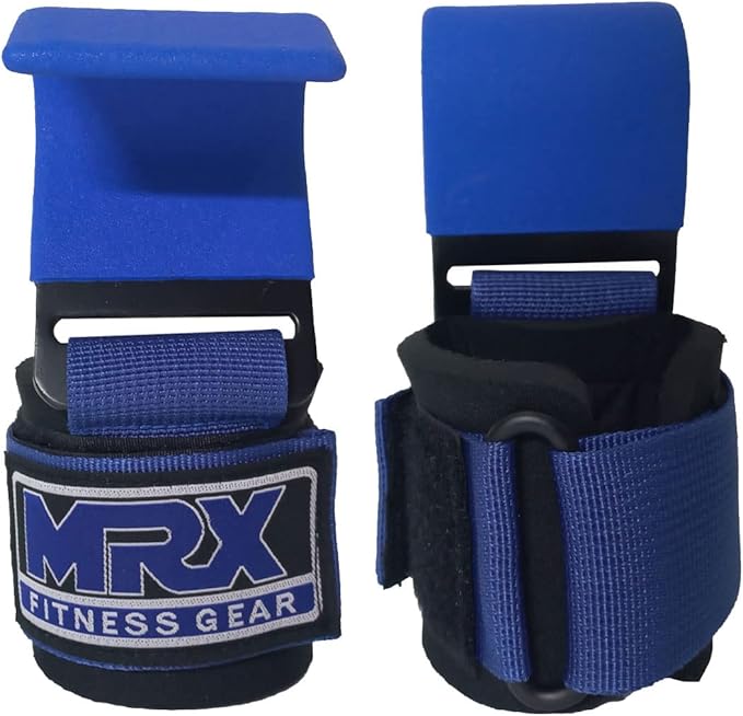 MRX Power Weight Lifting Straps Wrist Support Heavyduty Gym Training Bandage Cordura Hook Deadlifting Wraps