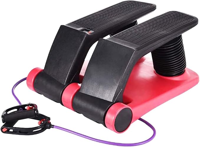 INTBUYING Stepper Climber Fitness Machine with Resistant Bands