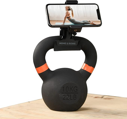 Gym Phone Holder for Recording - Workout Phone Holder Compatible with Dumbbells, Kettlebells, Concept 2 Rowing Machine, Peloton Bike. Gym Accessories for Women Men