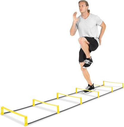 ProsourceFit Raised Speed & Agility Ladder with 6