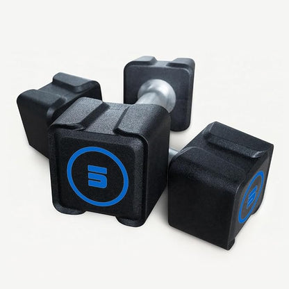 Cast Iron Dumbbells, (5.5LB-22LB) In Pair /(30LB/55LB) Single, Fixed Dumbbell Weights With Pu Coating and Anti-Slip Grip, No Odor