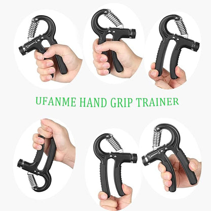 Hand Grip Strengthener,Grip Strength Trainer,22-132 Lbs Adjustable Resistance Forearm Exerciser Workout for Rehabilitation Athletes Climbers Musicians