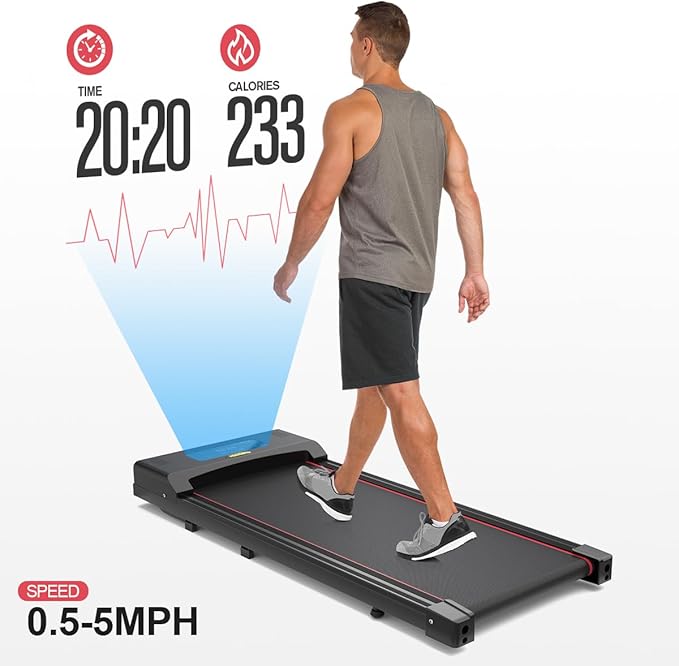 TOGOGYM Walking Pad, Walking Pad Treadmill 330 lb Capacity，3 in 1 Portable Under Desk Treadmill for Home and Office with Remote Control, LED Display